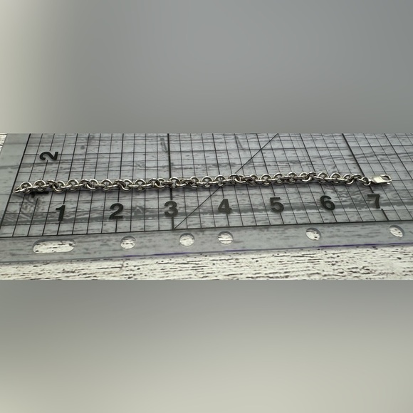 Chunky Silver Chain Bracelet - Picture 4 of 5